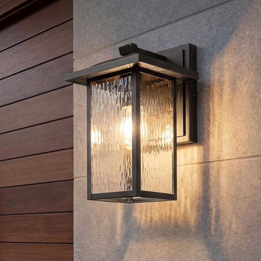 KICHLER Capanna 1-Light Olde Bronze Outdoor Hardwired Wall Lantern