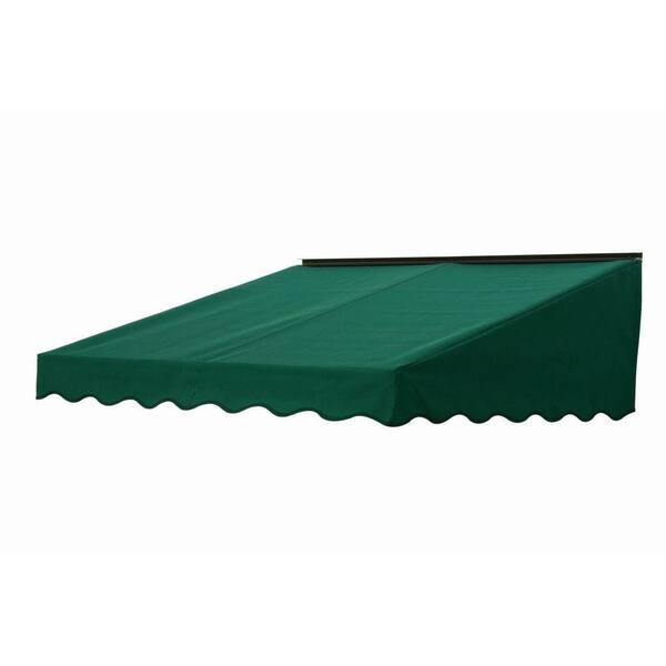 NuImage Awnings 3.5 ft. 2700 Series Fabric Door Canopy (19 in. H x 47 in. D) in Hunter Green