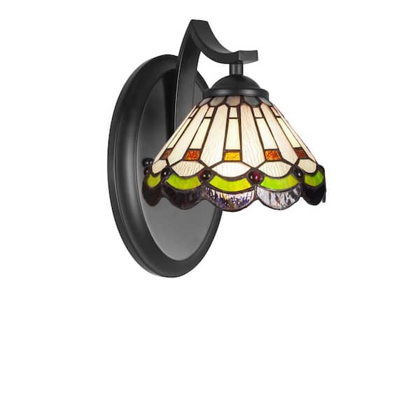 Unbranded Cleveland 1-Light Matte Black Wall Sconce