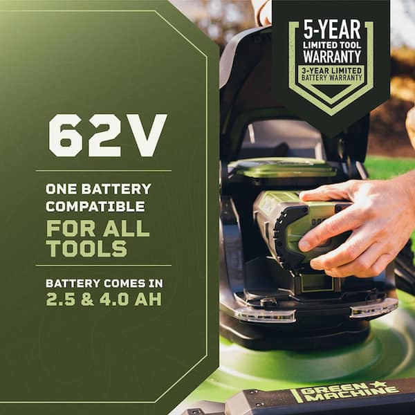 62V 2.5 Ah High Capacity Fade-Free Lithium Power Battery with LED Fuel Gauge with USB Port