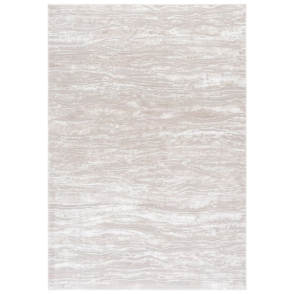 Carter 6 ft. x 9 ft. Ivory/Taupe Abstract Area Rug