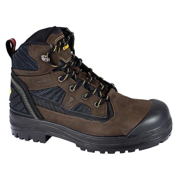 Stanley Men's Assure 6'' Work Boots - Steel Toe - Brown Size 10.5(W)