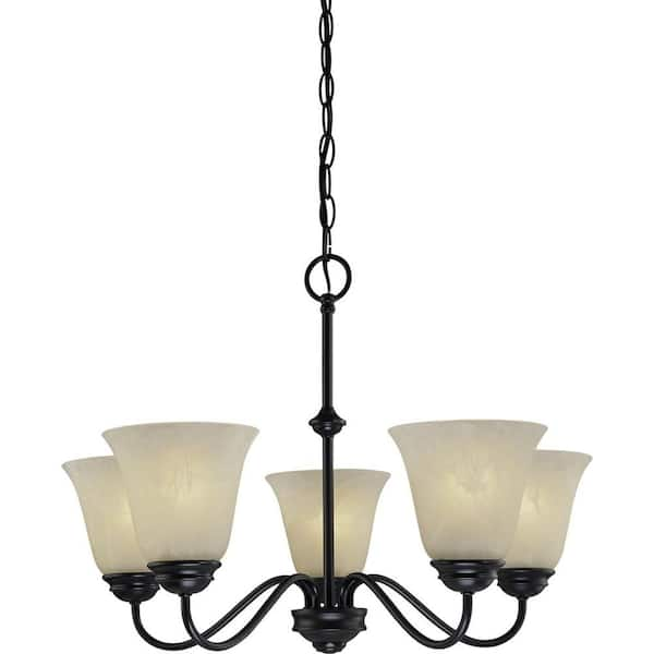 Hammond 5-Light Antique Bronze Interior Chandelier