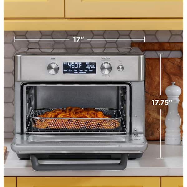 Cosmo 32 qt. Compact Electric Air Fryer Toaster Oven with Air Fry Basket,  Rotisserie Fork, 1800W in Stainless Steel COS-317AFOSS - The Home Depot