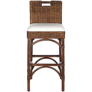 Fremont 29.92 in. Brown Cushioned Bar Stool