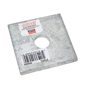 BP 2-1/2 in. x 2-1/2 in. Hot-Dip Galvanized Bearing Plate with 5/8 in. Bolt Dia.