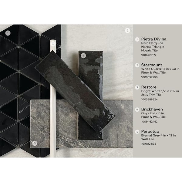 Daltile Restore Bright White 1/2 in. x 12 in. Glazed Ceramic Wall Jolly Trim Tile (0.04 sq. ft./ piece) Daltile Restore Bright White 1/2 in. x 12 in. Glazed Ceramic Wall Jolly Trim Tile (0.04 sq. ft./ piece)