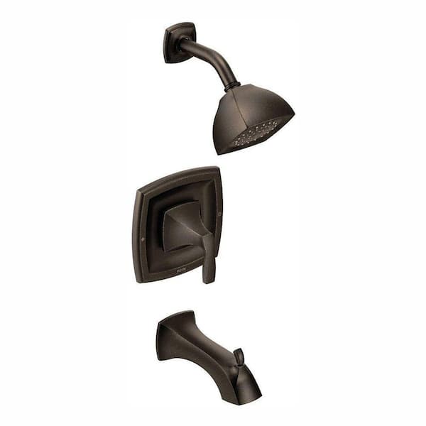 MOEN Voss 1-Handle Posi-Temp Tub and Shower Faucet Trim Kit with Eco-Performance in Oil Rubbed Bronze (Valve Not Included)