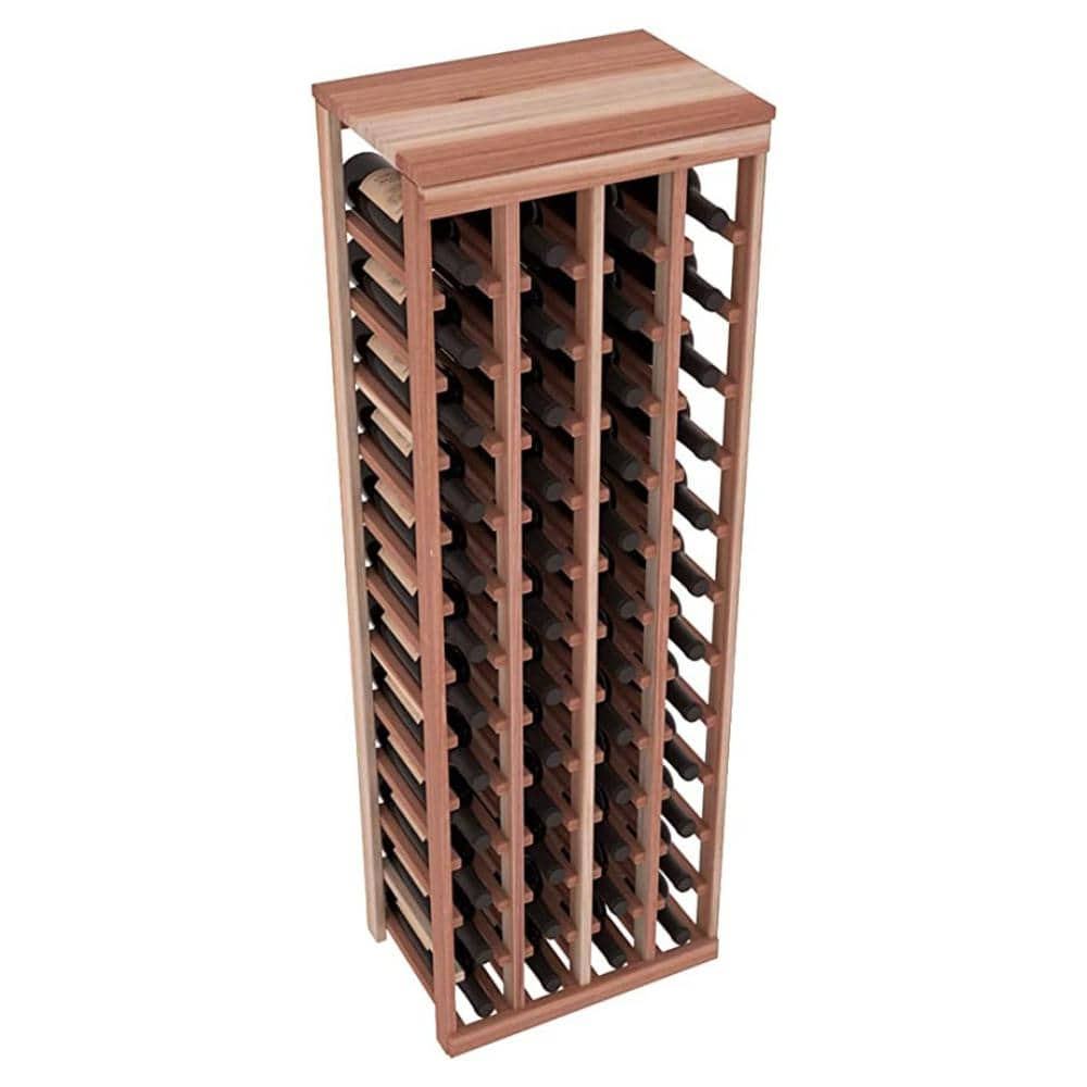 Wine Racks America Redwood 48 Bottle Table Top. Unstained