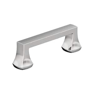 Hybridize 3 in. Modern Polished Chrome Bar Cabinet Pull