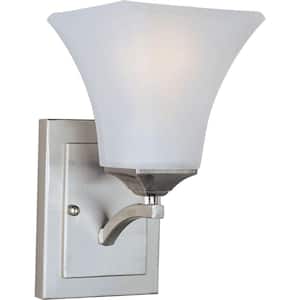 Maxim Lighting Essentials 2-Light Satin Nickel Flush Mount 5881WTSN ...