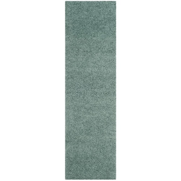 Modera Seafoam 2 ft. x 8 ft. Solid Runner Rug