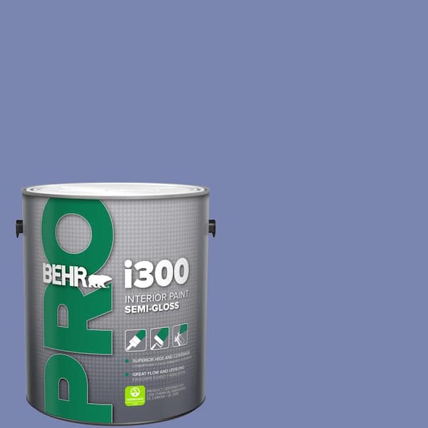 BEHR PRO 1 gal. #610B-5 Corsican Purple Semi-Gloss Interior Paint