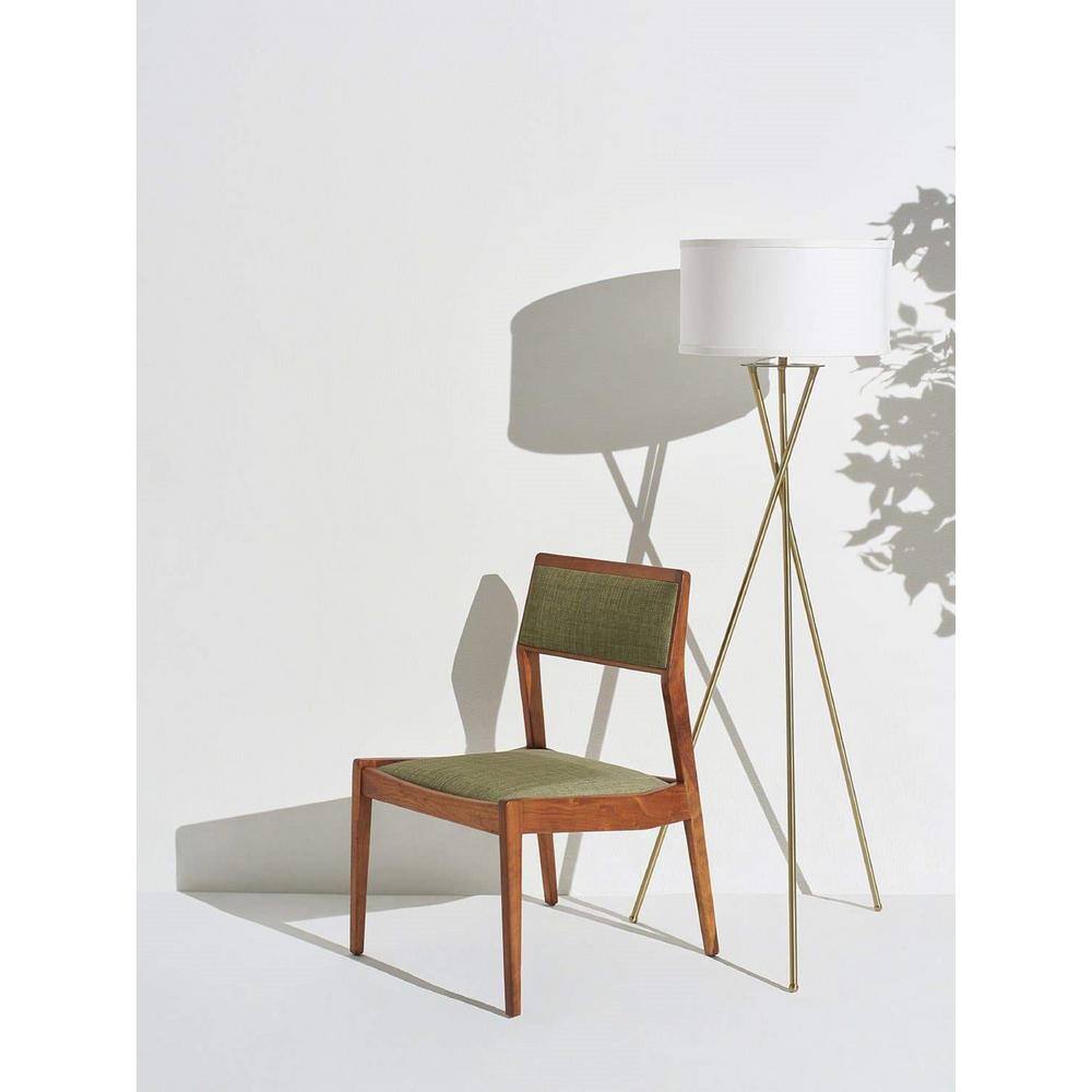 Brightech Jaxon Adjustable Brass Tripod Floor Lamp for Kids' Nursery