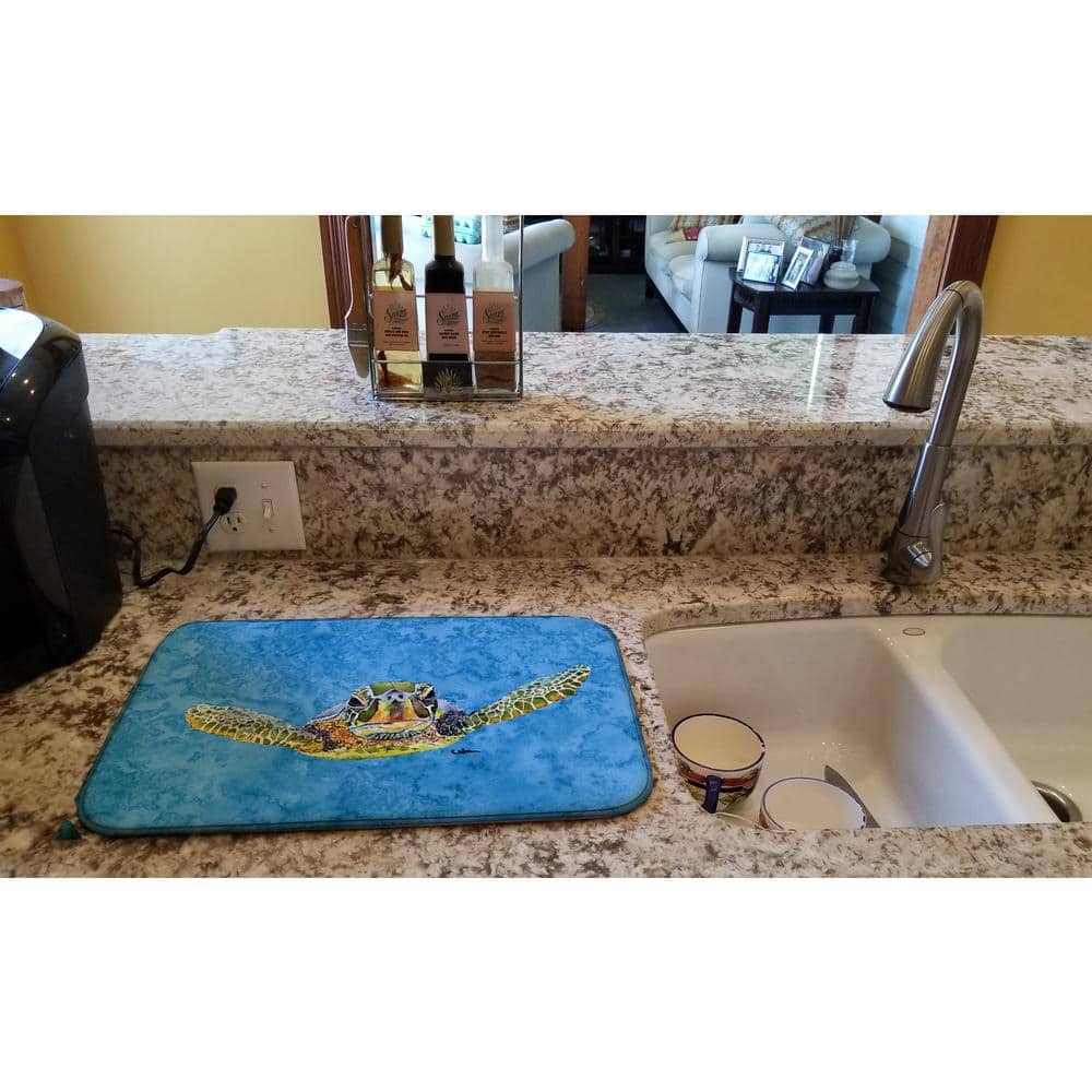 14 in. x 21 in. Multicolor Turtle Dish Drying Mat price history on PriceWatchPro