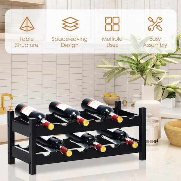 Space saving sales wine rack