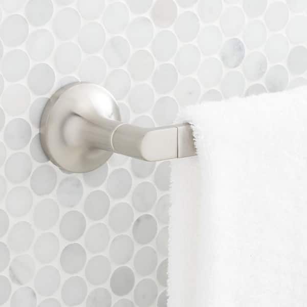 Lentz 26 in. Wall Mounted Towel Bar in Brushed Nickel