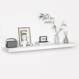 48 in. W x 10 in. D Rustic Black Floating Decorative Wall Shelf TG-D6 ... - Rustic Textured Decorative Wall Shelves