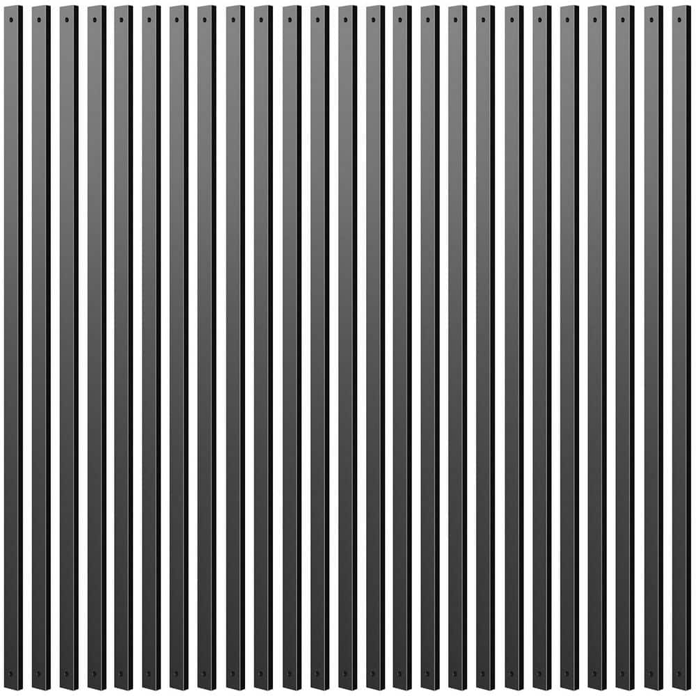36 in. H x 5.5 in. W Black Metal Stair Railing Kit Straight Flat Balusters for Deck Railing 50-Pack Aluminum price history on PriceWatchPro