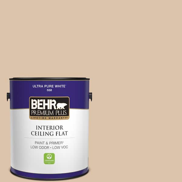 BEHR PREMIUM PLUS 1 gal. #PPU4-08 Plateau Ceiling Flat Interior Paint