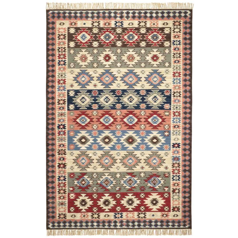 Balsam Kilim Handwoven Wool Multi 3 ft. x 5 ft. Indoor Area Rug price history on PriceWatchPro