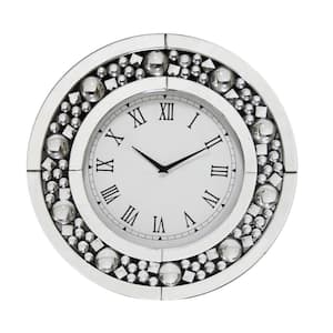 Tavish Silver Wall Clock