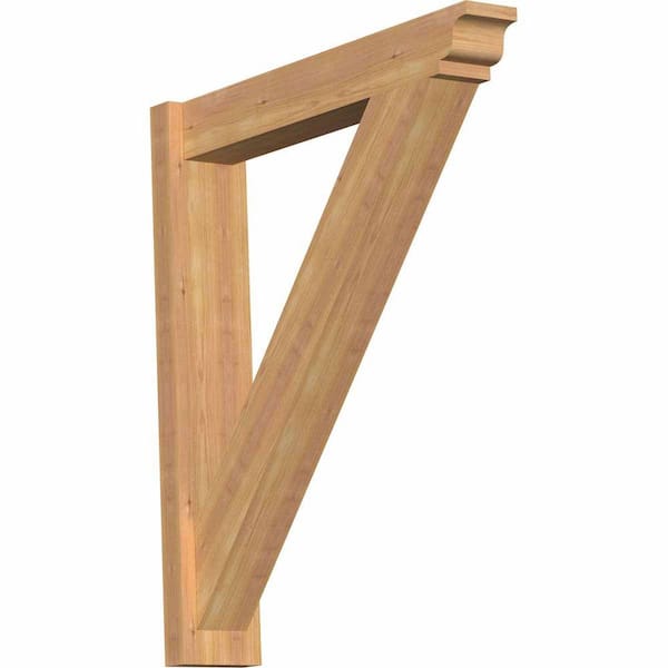 Ekena Millwork 6 in. x 34 in. x 30 in. Western Red Cedar Traditional Smooth Outlooker