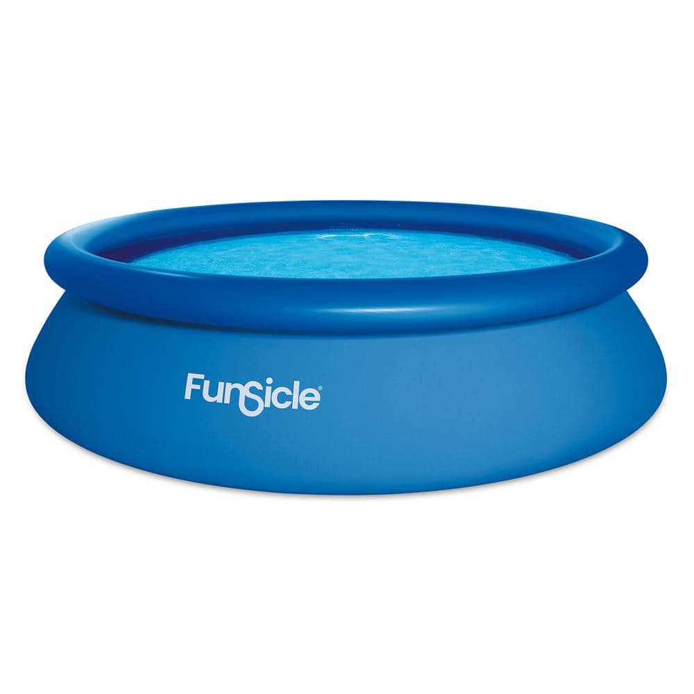 10 ft Round Blue Inflatable Above Ground Pool