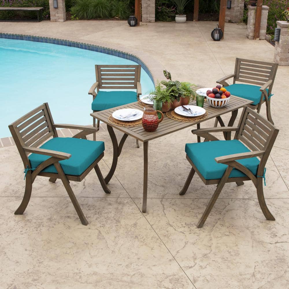 Lake Blue Leala Outdoor Polyester Seat Cushion 21" x 21"