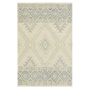 Opal Natural 5 ft. x 7 ft. Persian Transitional Hand-Tufted Wool Area Rug