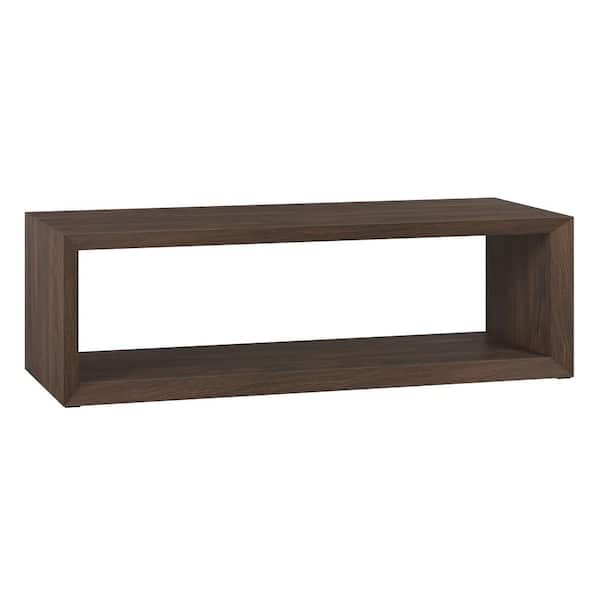 Meyer&Cross Osmond 58 in. Alder Brown Rectangle MDF Top Coffee Table