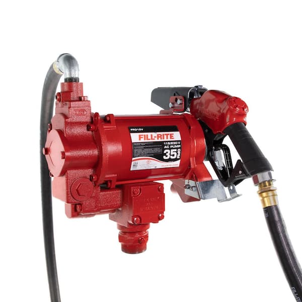 FILL-RITE 230-Volt 3/4 HP 35 GPM Fuel Transfer Pump with Discharge Hose and Automatic Nozzle