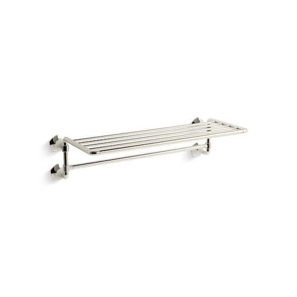Occasion 24 in. Wall Mounted Towel Bar in Vibrant Polished Nickel