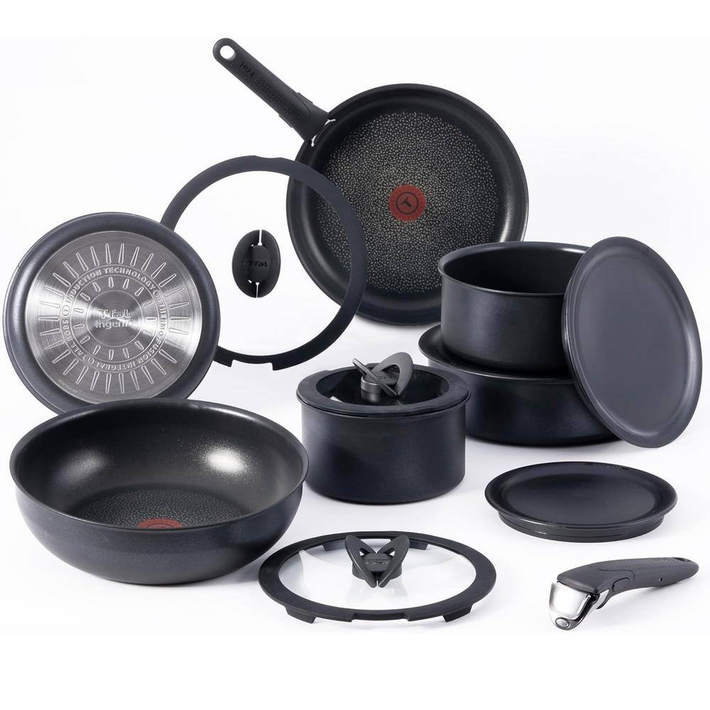 Casserole Tefal INGENIO EXCEPTION Noir - Set 15 pièces Induction