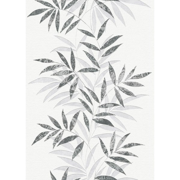 Raised Bamboo Leaf Wallpaper Sample