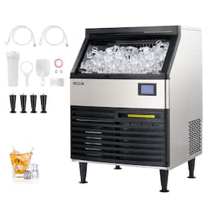 175 lbs. Freestanding Ice Maker in Stainless Steel with 78 lbs. Storage Capacity