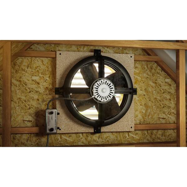 Air Vent Gable Attic Ventilator | Up To 1320 CFM | Adjustable Thermostat | Cools Up To 1900 Sq Ft Attic Space