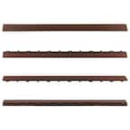 1/6 ft. x 3 ft. Quick Deck Composite Deck Tile Straight Fascia in Brazilian Ipe (2-Pieces per Box)