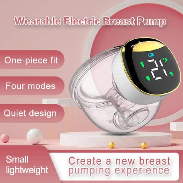 Wearable Breast Pump Super Quiet Hands Free Breast Pump with 3 Modes & 9  Levels, Longer Battery Life, Painless Wireless Electric Portable Breastpump