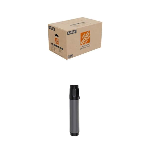 26 in. L x 16 in. W x 15 in. D Moving Box with Handles and Jumbo Black Permanent Marker Combo