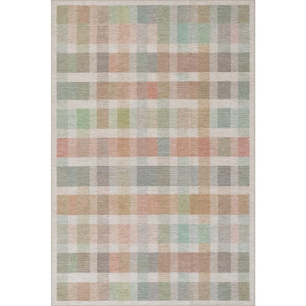 Picnic Machine Washable Multi 2 ft. x 3 ft. Indoor Area Rug