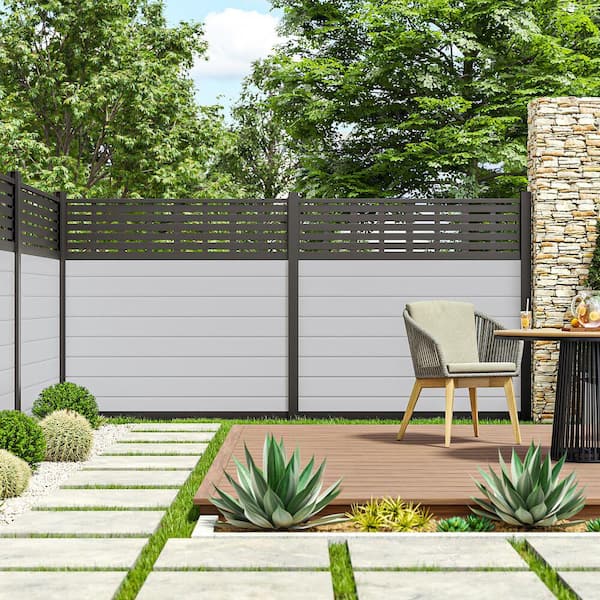 Barrette Outdoor Living Mixed Materials Matte Black 3-Piece Channel Kit DSP Vinyl