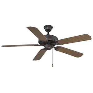 52 in. Oil Rubbed Bronze Indoor/Outdoor Ceiling Fan with Reversible Motor