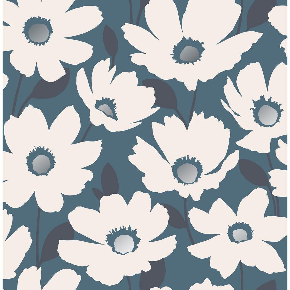 Have a question about Fine Decor Mia Navy Floral Wallpaper Sample? - Pg 1 -  The Home Depot