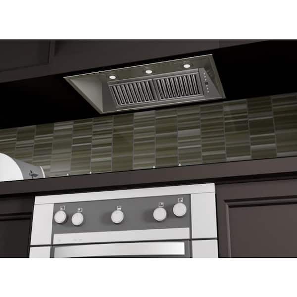 40 in. 700 CFM Ducted Range Hood Insert in Stainless Steel