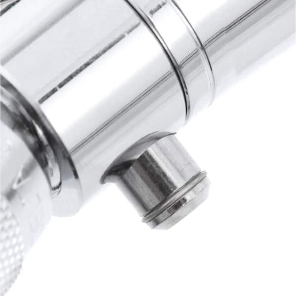Delta 1-Spray 1 in. Single Wall Mount Fixed Shower Head in Chrome