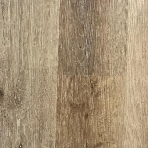 Deco Products Take Home Sample - HydroStop Natural Oak 7 in. x 6 in. Floor and Wall DIY Rigid Core SPC Click Floating Vinyl Plank
