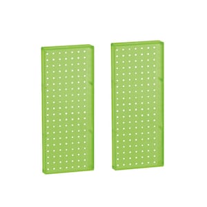 20.625 in H x 8 in W Pegboard Green Styrene One Sided Panel (2-Pieces per Box)