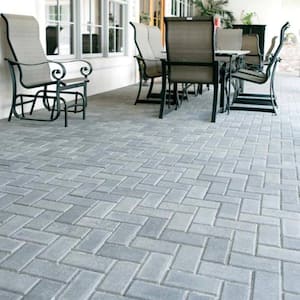 Holland 7.87 in. L x 3.94 in. W x 2.36 in. H 60 mm Antique Grey Concrete Paver(480 pcs/103 sq. ft./Pallet)