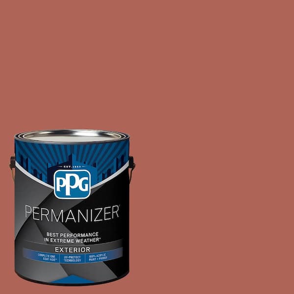 1 gal. PPG1065-6 Cinnabar Semi-Gloss Exterior Paint